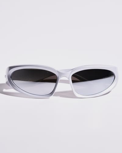 Y2K Wrap Around Retro Fashion Sunglasses Aesthetic Eyewear Sports Vintage Trendy Shades Accessory Men Women3