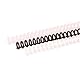 Craftelier - Click-Bindungsspiralen Schritt 3:1 - Schwarz, Weiß und Transparent - 12 mm Durchmesser - wiederverwendbar und zuschneidbar - bis 85 Blatt - 6er-Pack für Größen A4 bis A7