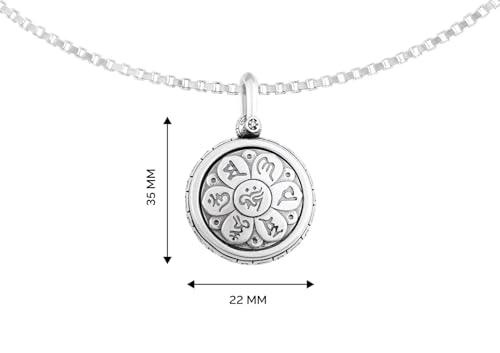 Image of ORIONZ Pendant Locket for Men & Women, 925 Sterling Silver with Zircon, 18K Gold Plated Unisex Jewellery