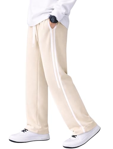Image of Men's Relaxed Fit Solid Striped Pattern Lycra Blend Straight Trouser Pant with Standard Length and Elastic Band Closure Type | Trouser for Men Regular Fit | Loose Pant for Man