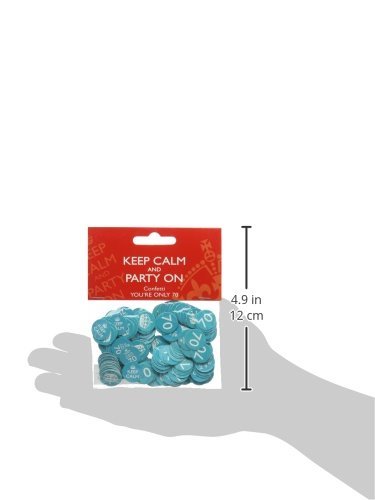 Neviti Keep Calm Konfetti – 70. Geburtstag Deko, Ca. 14 G, Mit Kronen- & Zahlen-Motiven In Blau