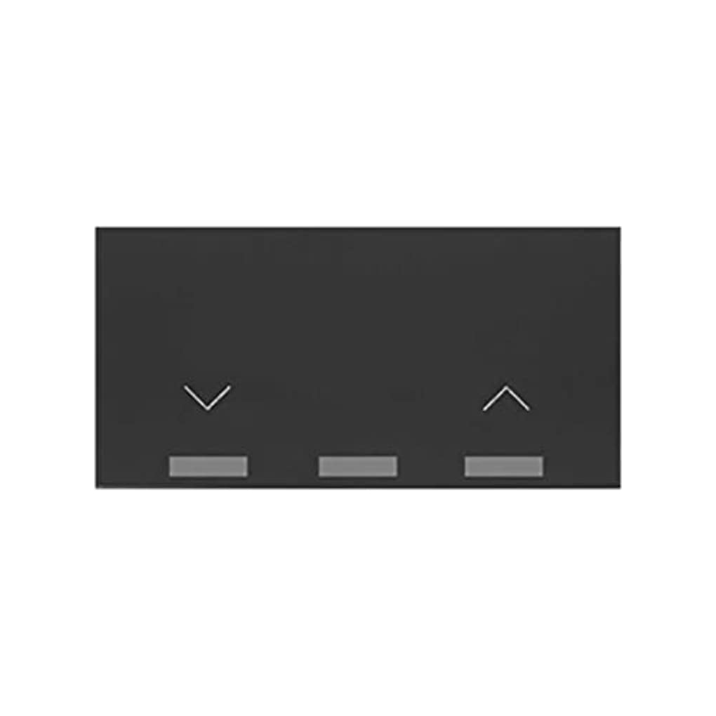Simon 10001080-238 placa de pared negra para interruptor de luz elegante