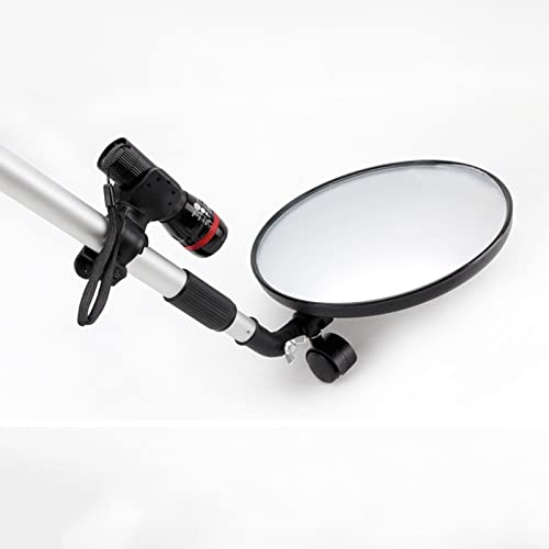 Espejo De Seguridad para Inspección De Bajos De Vehículos, Espejo De Búsqueda Portátil para Automóviles con Reflector De Esquina, Retráctil con Poleas, Adecuado para
