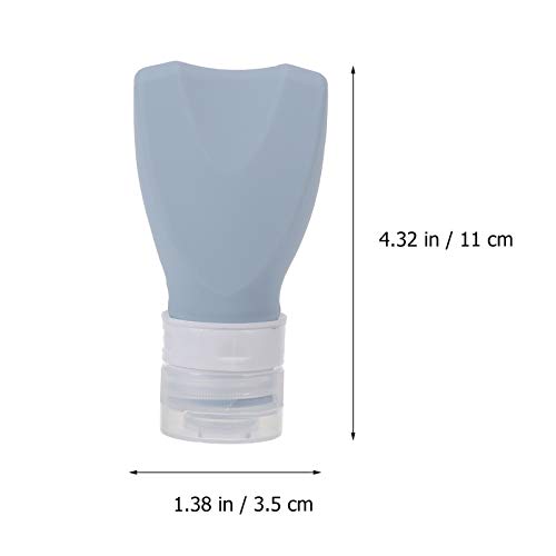 DOITOOL Frascos de silicone para viagem, tamanho de viagem, frascos de xampu, artigos de higiene, fr