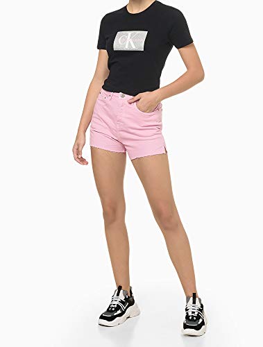 Blusa Slim logo, Calvin Klein, Feminino, Preto, M