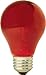 GE Lighting 16555 25-Watt Light Bulb, Red