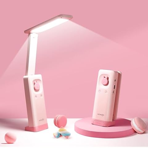 VAVOFO Portable Pink Desk Lamp Cover