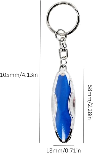 Image of GANPUB 1Pc Blue Car Static Human Body Static Eliminator Discharger Anti-Keychain ESD Tool Car Electricity Releaser, Eliminator Discharge Remover ESD Keyring, Keychains Accessories