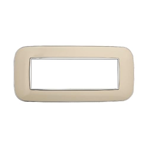 Placche Orbis Colori Assortiti Compatibili Serie Axolute 3-4-6 Moduli Ettroit (6 Moduli, Sabbia)