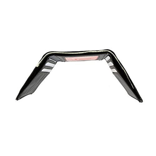 ATB Mens Leather Trifold Wallet Thin Window Clear Pocket Bills Slots Card Case Black