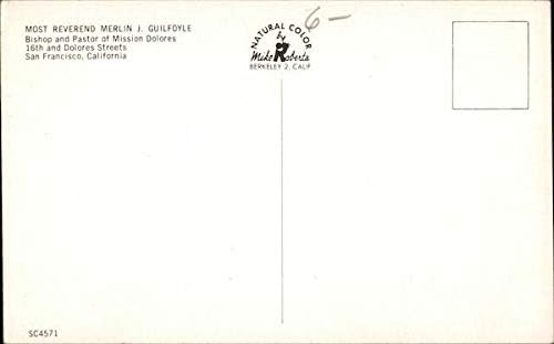 Miniatura 2 de Most Reverend Merlin J. Guilfoyle San Francisco, California CA Original Vintage Postcard