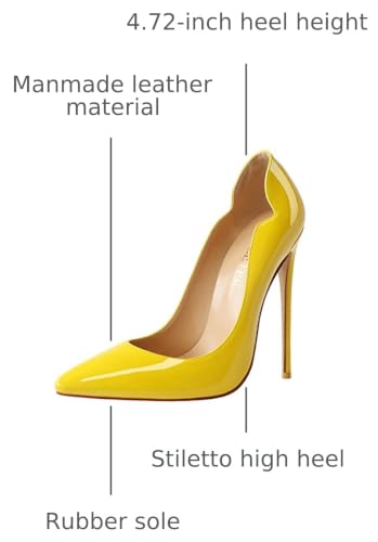 Image of COLETER Women's 4.72 Inch Pumps Pointed Toe Stiletto Evening Dress Shoes | Slip On Closed Toe Formal Dress Shoes, Elegant Stilettos for Office Business Casual Wedding Evening Prom Club Party