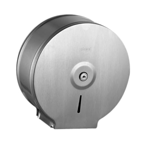 Qianly Commercial Jumbo Toilet Paper Dispenser Toilet Paper Holder Bathroom Hardware for Banks, Without Phone Holder