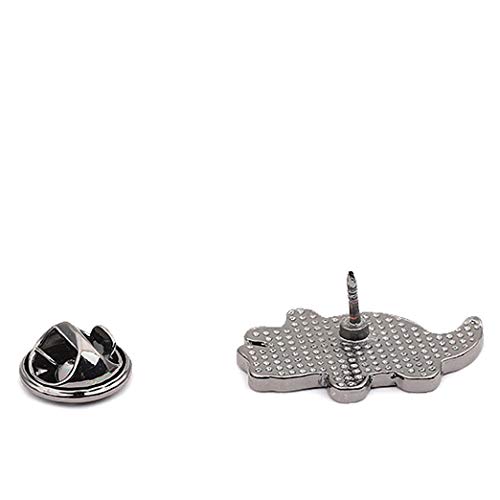 ROFARSO Dinosaur Skeleton Enamel Lapel Pin Set Cute Animal Pin, Accessory for Backpacks Clothing Bags Hats Shirts (2pics pin set)3