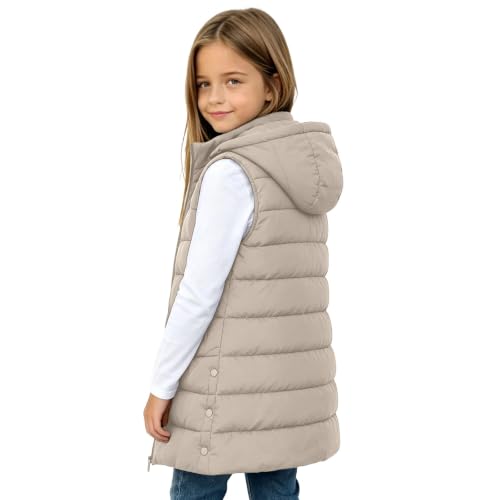 TERGHTP Boys Girls Puffer Vest Hooded Sleeveless Quilted Outerwear Jacket - image 6