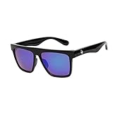 Materiales de alta calidad: las gafas de sol están hechas de materiales de alta calidad, fuertes y ligeros, de textura fina, no fáciles de deformar y buen brillo. La película protectora UV400 puede bloquear los rayos dañinos, filtrar la luz azul dañina, restaurar los colores verdaderos, eliminar la luz reflejada y la luz dispersa, y hacer que el paisaje sea más claro y suave, lo que reduce la fatiga ocular y protege los ojos.
