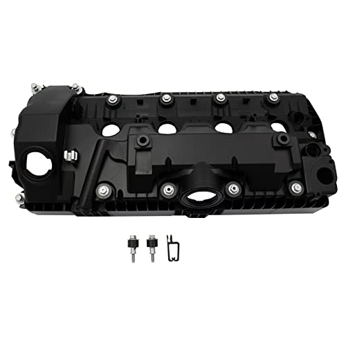 Image of TRQ Engine Valve Cover w /Gasket & Hardware RH Passenger Cylinders 1-4 for BMW