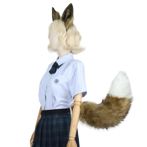 Oreilles de renard et queue de cosplay ronge pour spectacle - 7