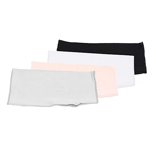 BESPORTBLE 4 Pair Sun Resistant Gloves for Outdoor Sports Ultraviolet Slip Fingerless Mittens Black White Gray and Skin Tone Durable Summer Protection for Women