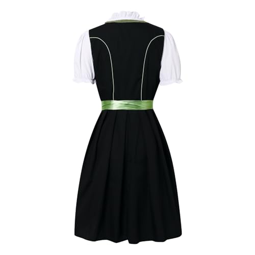 Vestido de Oktoberfest medieval con corpiño ajustable tradicional 2