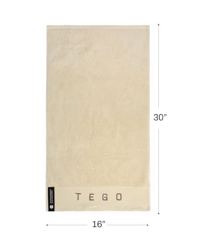 Image of TEGO Fit Anti-Microbial Gym Towel | 600 GSM | Ringspun Cotton | Odour-Free, Super-Absorbent | for Gym, Sports & Equipment Protection | 30x16 inch | Hygiene Control