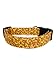 Macaroni and Cheese Dog Collar, Adjustable, Cotton, Available in all Sizes, Handmade in the USA (Medium (3/4
