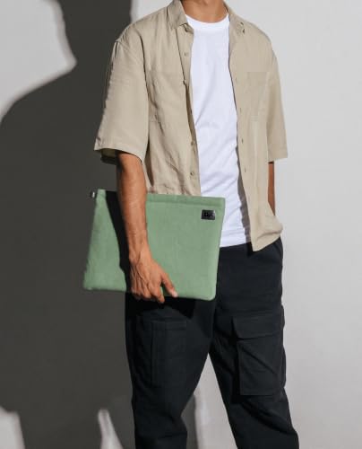 Image of DailyObjects Solid Skipper Sleeve | Stylish Durable Poly Cotton Canvas Material for Laptops & iPads | Zip Closure & Soft Cotton Inner Lining with Printed Slip Pockets
