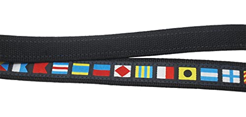 skippers Nautical Code Flag Belt, Black Ribbon on Black Webbing2