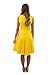 Little Adventures Yellow Beauty Twirl Princess Dress-Up Costume for Adult Women - Machine Washable Cosplay Dresses (Adult Size 2)