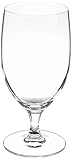 Voglia Nude 14 Ounce Water Goblets, Set Of 6 Crystal Goblet Glasses - Laser-Cut Rim, Fine-Blown Crystal Water Glasses, For Weddings, Anniversaries, And Special Events, Dishwasher-Safe - Restaurantware