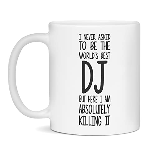 World's Best Dj Mug, Funny Dj Quote, 11-Ounce White
