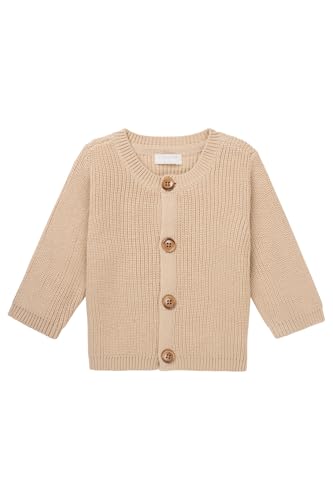 Noppies Unisex Baby Cardigan Odessa Long Sleeve Strickjacke, Soft Sand - N321, 62 EU