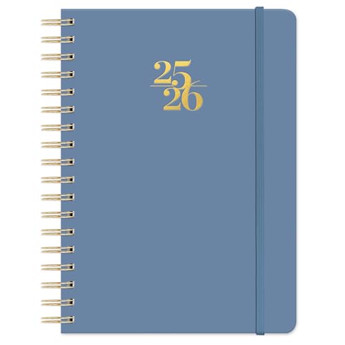 Orange Circle Studio 2026 Planner, Amazon Exclusive, Blue Gray, Tri-Tab Planners, Triple-Section, August 2025 to December 2026, 9.6