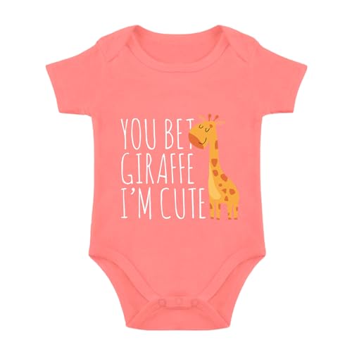 Listery Funny Giraffe Bodysuit - Baby Giraffe Infant Newborn Clothes 6M