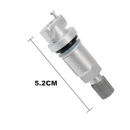 Attisfiera Reifendruckmonitor für 207 307 407 C4 C5 Mondeo 4-teilig Silber Reparatursatz Reifendruckventil, TPMS Ventil Reparatur