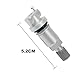 Attisfiera Reifendruckmonitor für 207 307 407 C4 C5 Mondeo 4-teilig Silber Reparatursatz Reifendruckventil, TPMS Ventil Reparatur