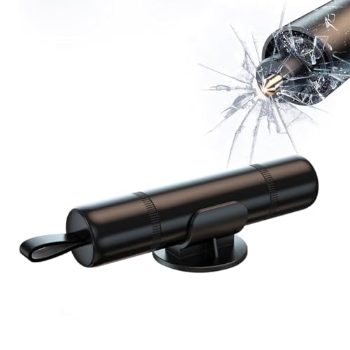 Mikiuly Marteau de Sécurité pour Voiture,Brise Vitre Coupe Ceintu...