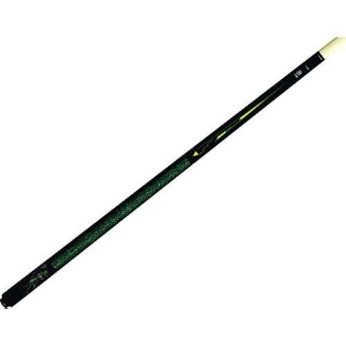 McDermott Lucky L65 Leprechaun Grapic Green Yellow on Black Pool/Billiard Cue