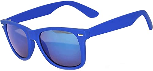 Image of OWL Retro Vintage Sunglasses Colorful Mirror Lens Matte Frame 3,5,6,10,12,14 Pairs