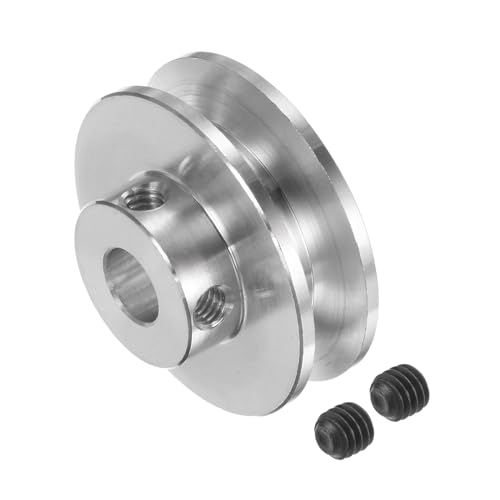 Kozelo V-Belt Pulley - [7mmBore x 31mmOutside Dia] Aluminum Alloy V-Groove Drive Pulley for 3-5mm PU Round Belt for Many Existing Drive Design