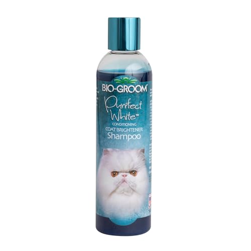 Bio-Groom Purrfect White Cat Shampoo – Color Enhancing Pet Shampoo,