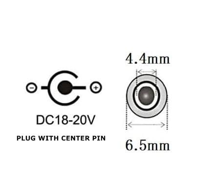 Image of acce & peri - AC Adapter Power Supply 19V 2.1A for LG LED LCD Monitors 6.5MMX4.4MM PIN with Center PIN