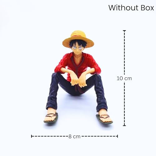 Image of Premium Action Figures Collectible for Office Desk, Study Table, Car Dashboard, Decoration for Anime Lovers, Fans, Kids, Collectors (Red Shirt)