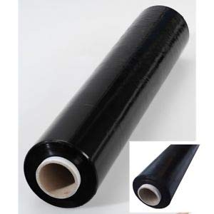Mocne rolki czarne paleta taśma kurczliwa taśma opakowanie opakowanie folia - 400 mm x 250 m (6)