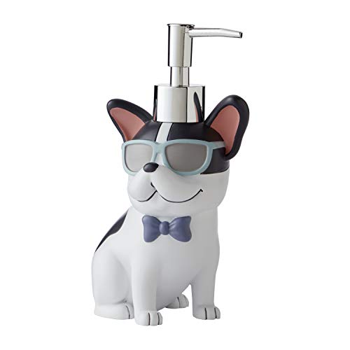 SKL HOME Pet Play Dog Soap Dispenser, Dove Gray