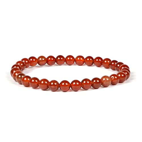 Image of Reiki Crystal Products Natural Crystal Stone Bracelet 6 mm Round Beads for Men & Women | Gemstone Jewellery Bracelet | Reiki Charged | Multiple Stone Variants Available