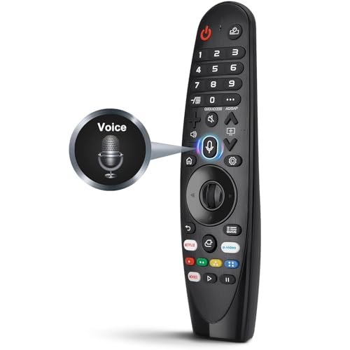 Image of LG TV Remote Compatible with Smart Android WebOS 4K LED TV, Works with MR650, MR19BA, MR20GA, MR21GA, Voice & Pointer Function, Black LED 703 VC