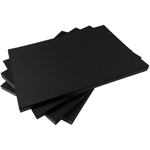 Hawksbill A3 Black Card Stock 225 GSM 50 Pack Thick Premium Smooth Cardstock for Making Stationery Home or Office Use and Arts or Crafts