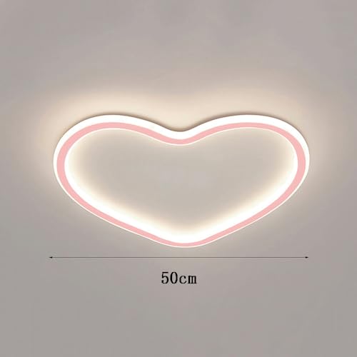 Plafonnier LED de chambre à coucher en cœur variable avec télécommande