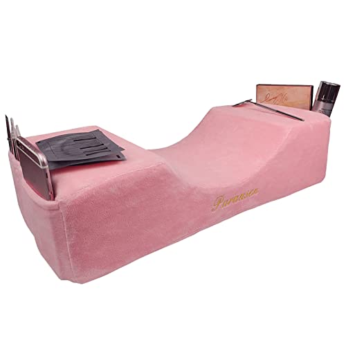 Puransen Lash Pillow for Lash Extensions - Comfortable Velvet Memory Foam Eyelash Pillow Protect The Neck When Used for Lash Extension Grafting Make Up (Pink)